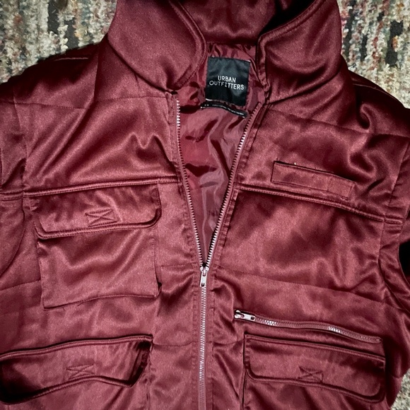 Urban Outfitters Dawson Bomber Puffer Jacket Vest Removable Sleeves SZ M - Picture 8 of 9